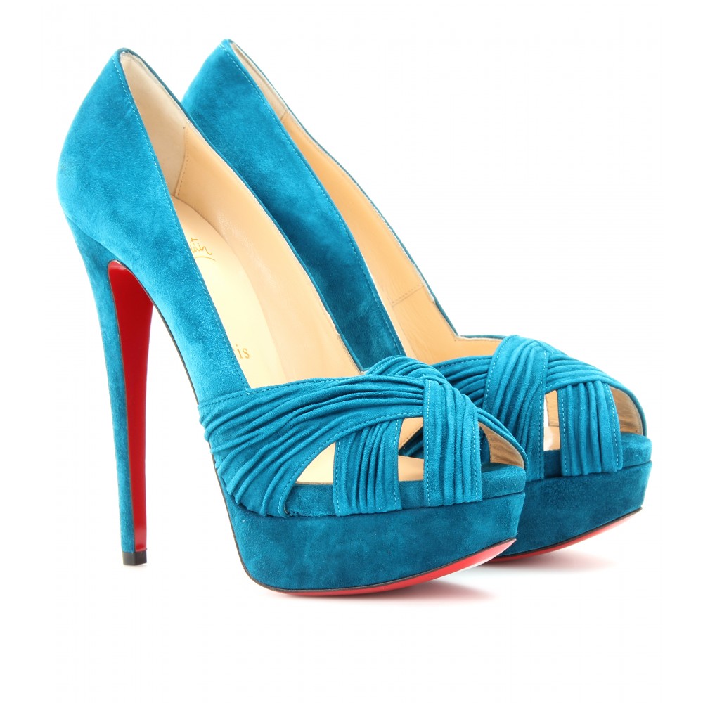 scarpe tacco azzurre